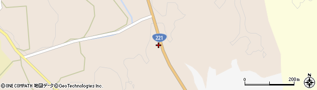 国道２２１号線周辺の地図
