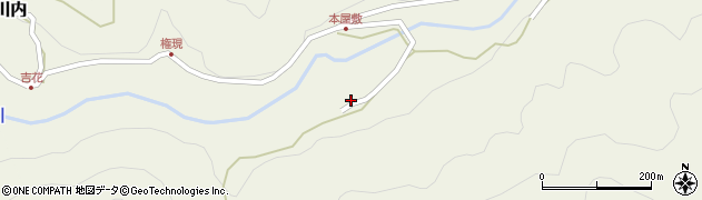 熊本県水俣市宝川内新屋敷周辺の地図