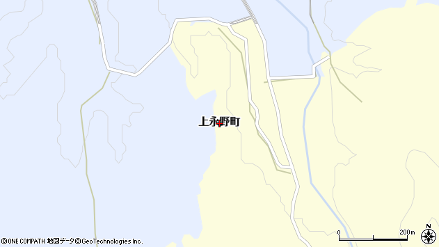 〒868-0073 熊本県人吉市上永野町の地図