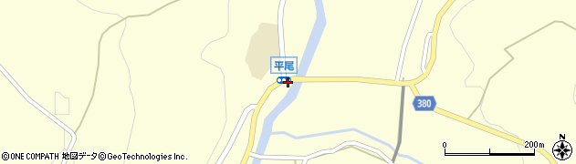 平尾郵便局周辺の地図