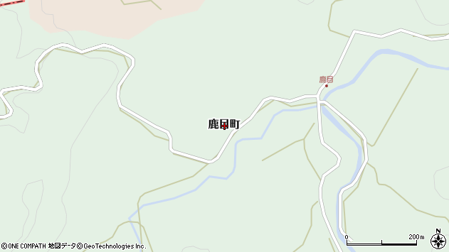 〒868-0078 熊本県人吉市鹿目町の地図