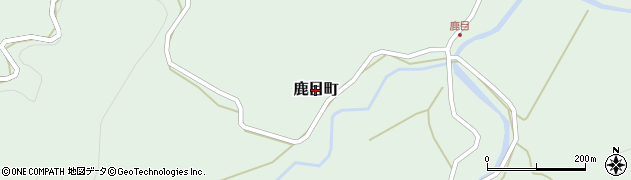 熊本県人吉市鹿目町周辺の地図