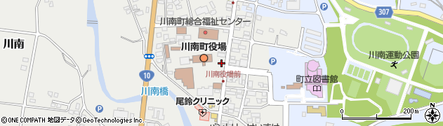 ホワイト急便川南仲町店周辺の地図