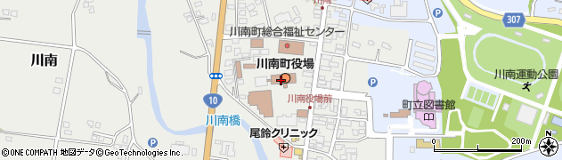 川南町役場議会　事務局周辺の地図