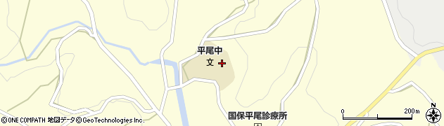 長島町立平尾中学校周辺の地図