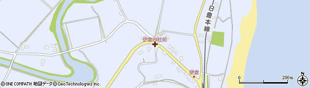 伊倉神社前周辺の地図