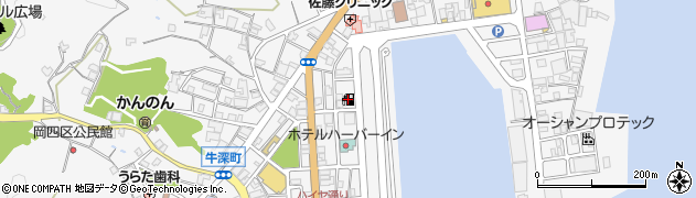 江崎汽船株式会社　カースタレンタカー天草牛深店周辺の地図