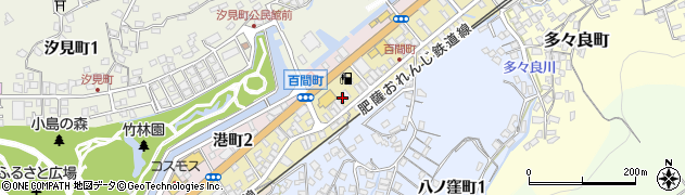 熊本県水俣市百間町周辺の地図