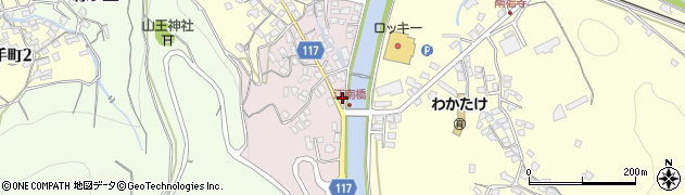 緒方商店周辺の地図