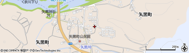 熊本県人吉市矢黒町周辺の地図