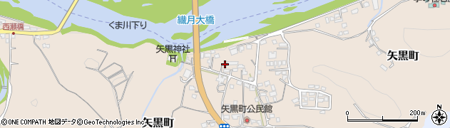 熊本県人吉市矢黒町1866周辺の地図