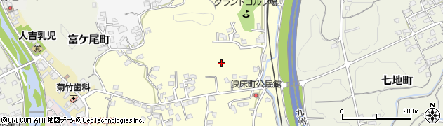 熊本県人吉市浪床町周辺の地図