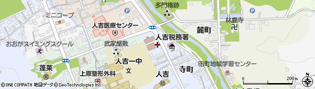 検察庁人吉支部周辺の地図