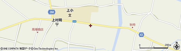 熊本県あさぎり町（球磨郡）上南周辺の地図