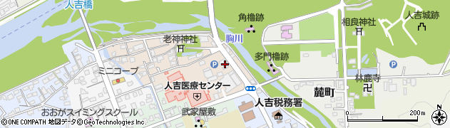 熊本県人吉市新町周辺の地図