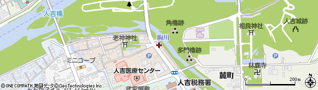 熊本県人吉市新町21周辺の地図