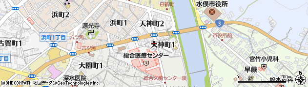 日本調剤天神町薬局周辺の地図
