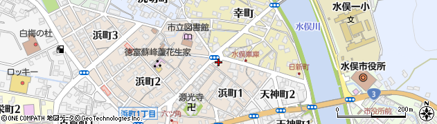 宮崎青果浜町店周辺の地図