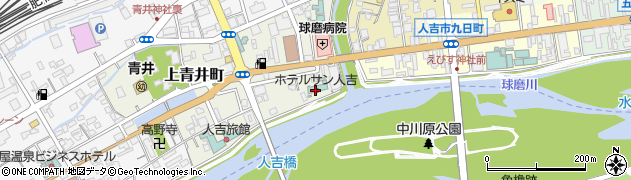 ホテルサン人吉周辺の地図