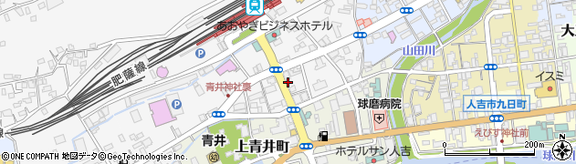 中青井町周辺の地図