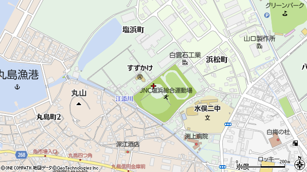 〒867-0067 熊本県水俣市塩浜町の地図