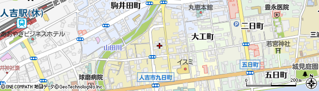 人吉木炭株式会社周辺の地図