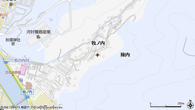 〒867-0005 熊本県水俣市牧ノ内の地図