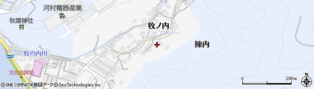 熊本県水俣市牧ノ内周辺の地図