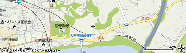 熊本県人吉市南願成寺町周辺の地図