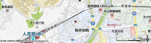 香花堂人吉斎場周辺の地図