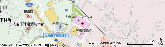 人吉スポーツパレス周辺の地図