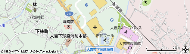スーパーセンターニシムタ人吉店周辺の地図