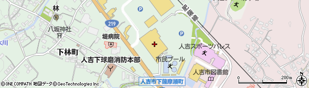 ニシムタ人吉店周辺の地図