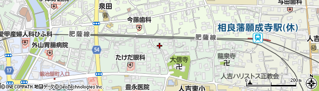 熊本県人吉市南泉田町158周辺の地図