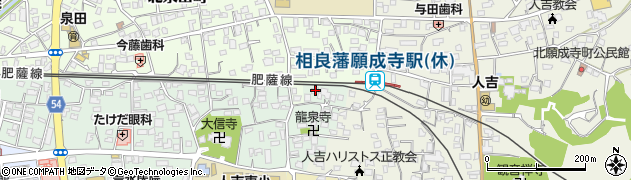 熊本県人吉市南泉田町225周辺の地図