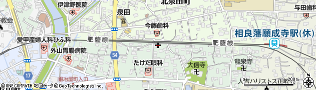 熊本県人吉市南泉田町46周辺の地図