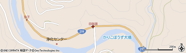 田無瀬周辺の地図