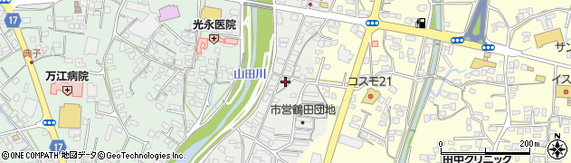 熊本県人吉市鶴田町周辺の地図