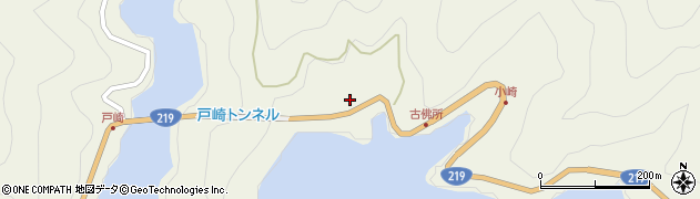 宮崎県西都市中尾周辺の地図