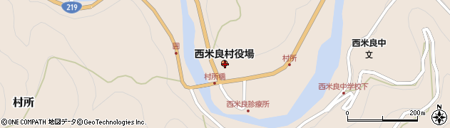 宮崎県児湯郡西米良村周辺の地図