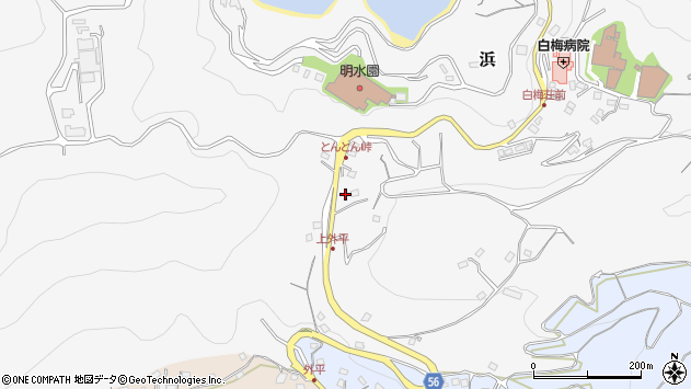 〒867-0008 熊本県水俣市浜の地図