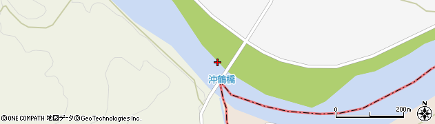 沖鶴橋周辺の地図