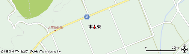 熊本県錦町（球磨郡）木上（東）周辺の地図