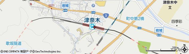 津奈木駅周辺の地図