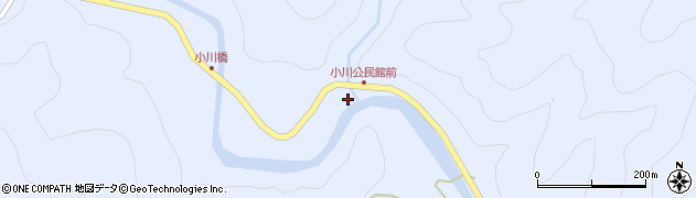 小川地区多目的集会所周辺の地図