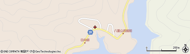 宮崎県西都市八重周辺の地図
