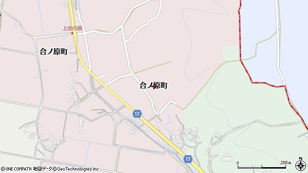 〒868-0026 熊本県人吉市合ノ原町の地図