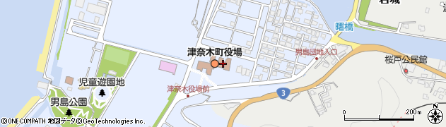 津奈木町役場　総務課財政班周辺の地図