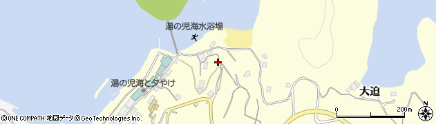 熊本県水俣市大迫（湯の児）周辺の地図