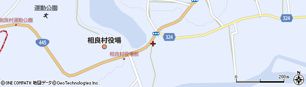 相良中学校入口周辺の地図